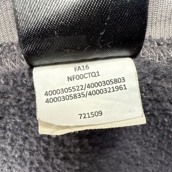 The North Face Indi 2 Women’s Size Medium Hooded Gray Fleece Jacket Full Zip - Picture 10 of 13